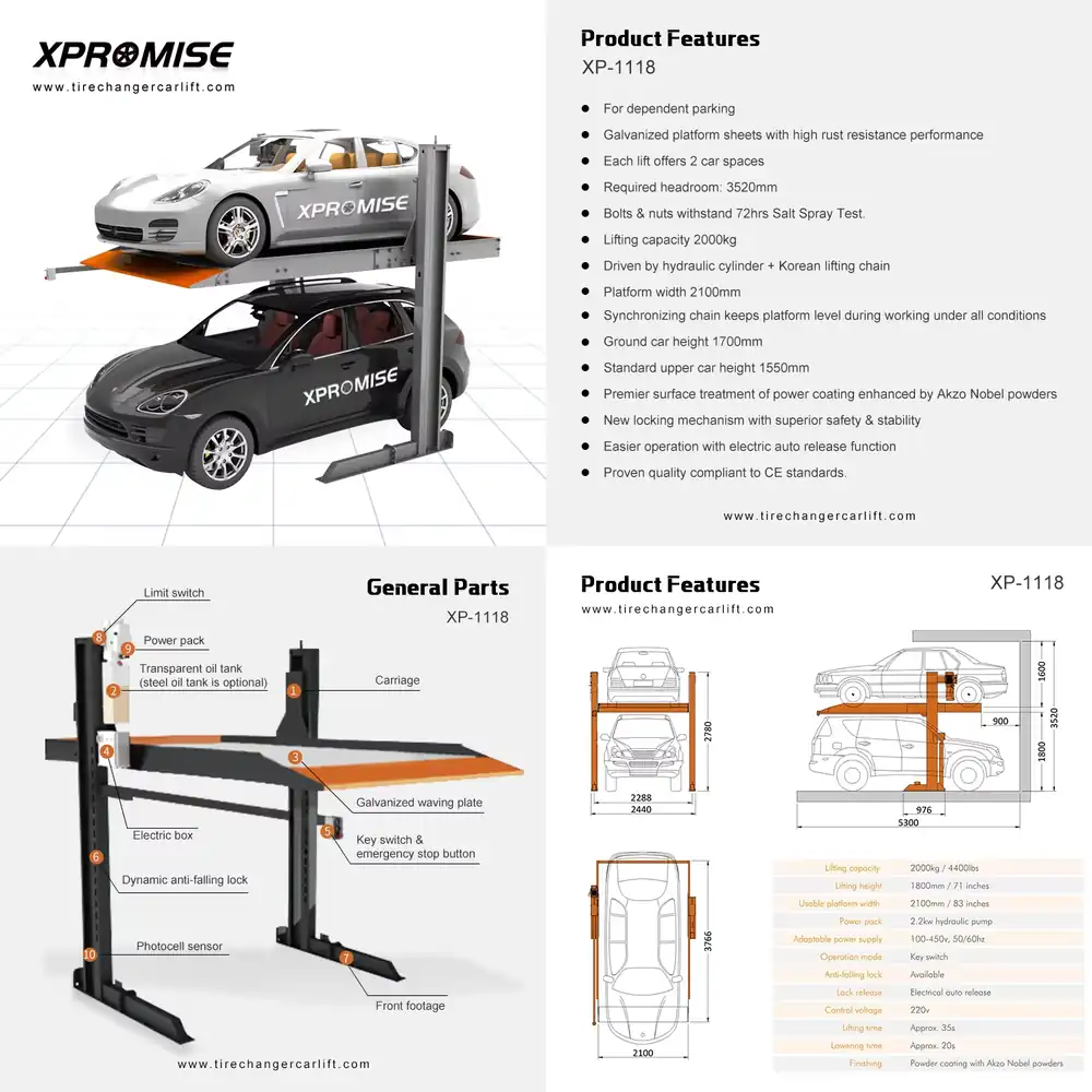 Auto Repair Shop Design - New Design Two-Post Car Parking Lift