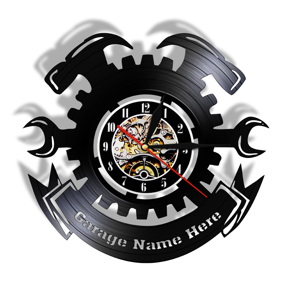 Auto Repair Shop Design - Car Service Wall Sign Wall Clock