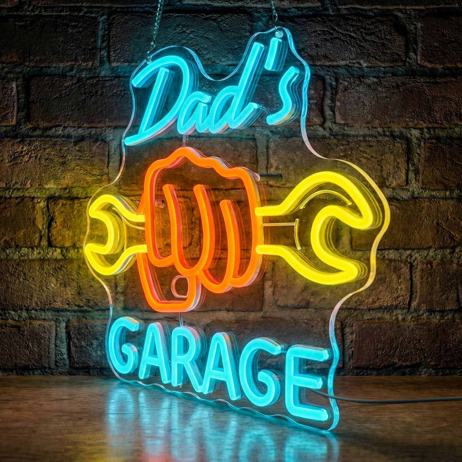 Dad’s Garage Neon Sign for Wal - огляд і ціна Auto Repair Shop Design