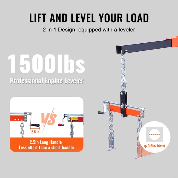 VEVOR Hydraulic Engine Hoist w - огляд і ціна Engine Hoist Crane